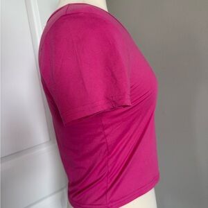 Olivia Rae Pink Fitted Crop Tee